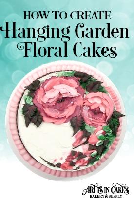 Hanging Garden Floral Cakes - Learn how to use a palette knife in this new tutorial!