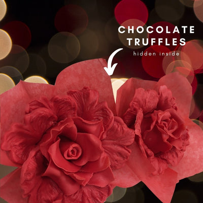 Truffles and Strawberries as Roses - But all 100% Edible!