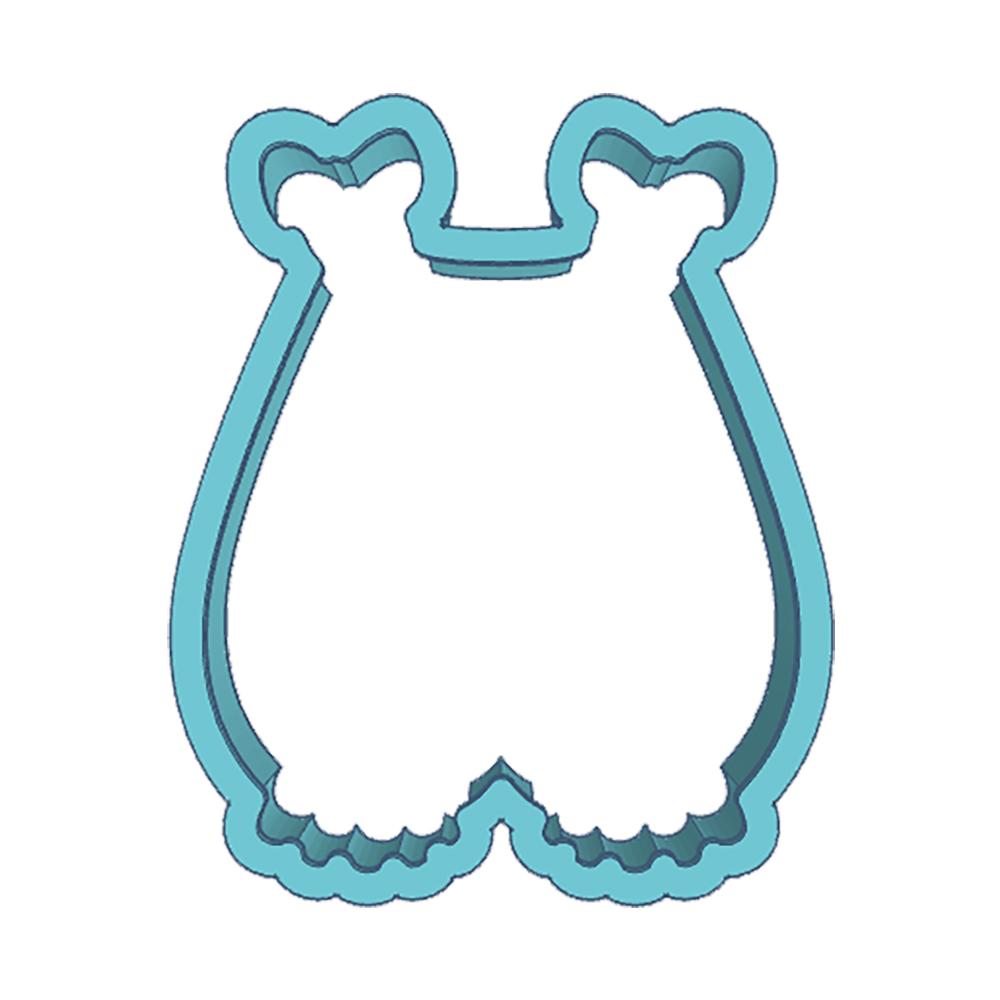 Baby overalls cookie cutter
