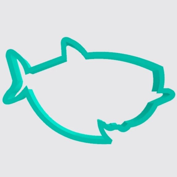 Cookie Cutter Fish Baby Cute Shark CC0166 – Art Is In Cakes, Bakery Supply