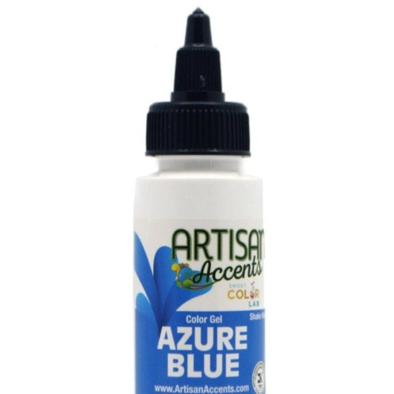 Food Color Gel Artisan Accents in 1 oz bottles - Art Is In Cakes, Bakery SupplyFood colorAzure Blue