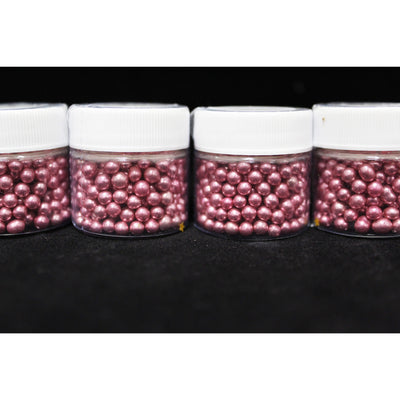 Sprinkles Metallic Pink Dragees 15 gram jars - Art Is In Cakes, Bakery SupplySprinkles4mm