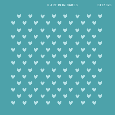 Stencil Heart Pattern STE1028 5.5 x 5.5 Inches - Art Is In Cakes, Bakery & SupplyStencilDefault Title