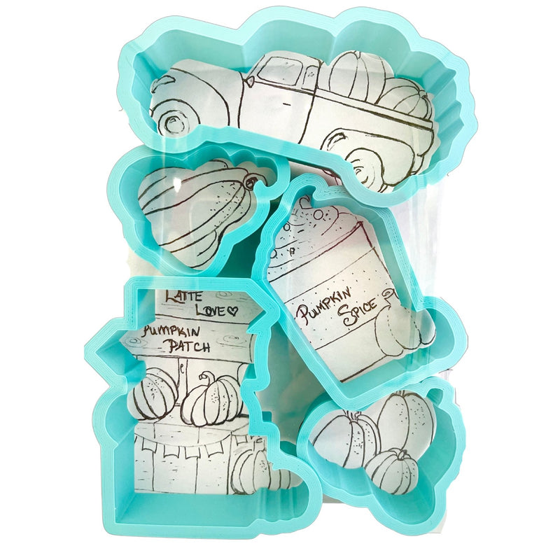 Bundle Cookie Cutter Pumpkin Patch Small Set Cutters Ranging from 2 inches to 4.5 inches - Art Is In Cakes, Bakery & SupplyCookie Cutter 3D