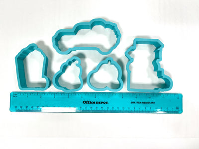 Bundle Cookie Cutter Pumpkin Patch Small Set Cutters Ranging from 2 inches to 4.5 inches - Art Is In Cakes, Bakery & SupplyCookie Cutter 3D