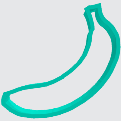 Cookie Cutter Banana - Art Is In Cakes, Bakery & SupplyCookie Cutter2in