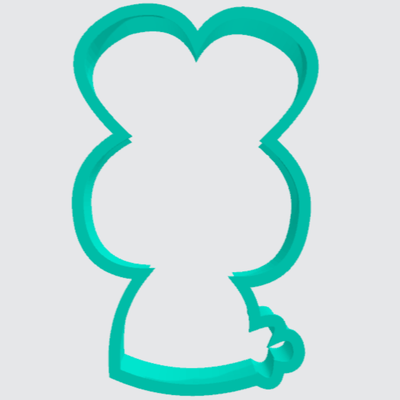 Cookie Cutter Bunny Puffy - Art Is In Cakes, Bakery & SupplyCookie Cutter2in