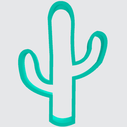 Cookie Cutter Cactus Tall and Skinny - Art Is In Cakes, Bakery & SupplyCookie Cutter2in