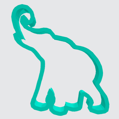 Cookie Cutter Elephant Delta - Art Is In Cakes, Bakery & SupplyCookie Cutter4.5in
