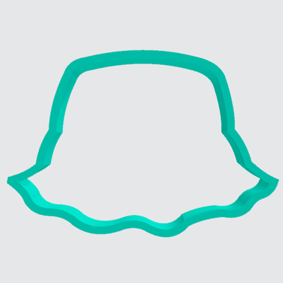 Cookie Cutter Fishing Hat - Art Is In Cakes, Bakery & SupplyCookie Cutter2in