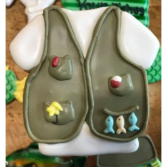 Cookie Cutter Fishing Vest - Art Is In Cakes, Bakery & SupplyCookie Cutter2in