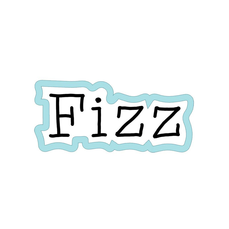 Cookie Cutter Fizz Text - Art Is In Cakes, Bakery & SupplyCookie Cutter2in