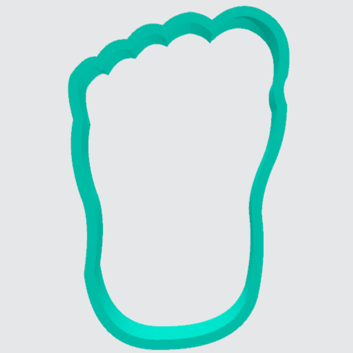 Cookie Cutter Footprint CC0277 – Art Is In Cakes, Bakery Supply
