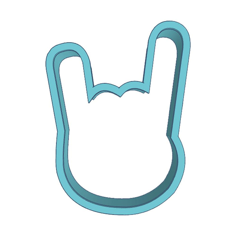 Cookie Cutter Hand Rock On Sign - Art Is In Cakes, Bakery & SupplyCookie Cutter2in