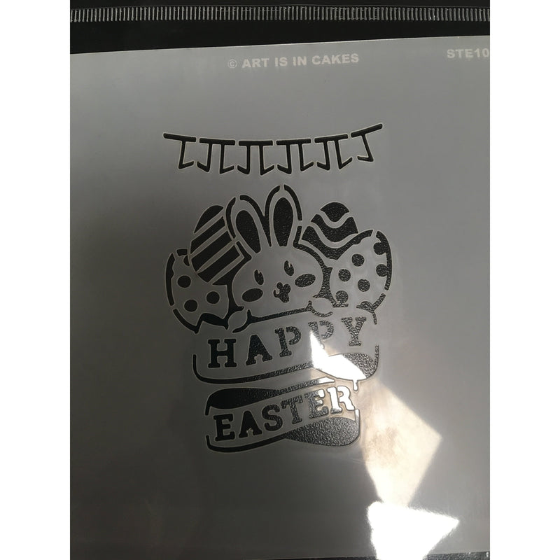 Cookie Cutter Happy Easter Bunny with Eggs and Banners - Art Is In Cakes, Bakery & SupplyCookie Cutter2in
