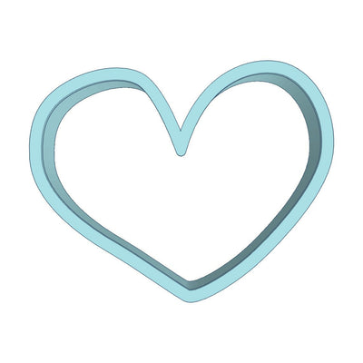 Cookie Cutter Heart Curvy - Art Is In Cakes, Bakery & SupplyCookie Cutter2in