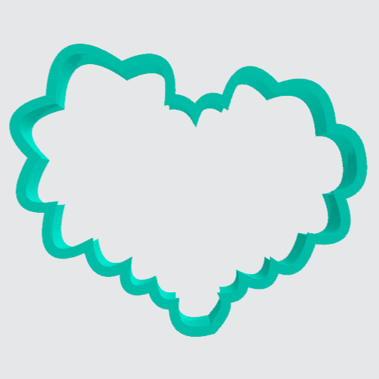Cookie Cutter Heart Scalloped - Art Is In Cakes, Bakery & SupplyCookie Cutter2in