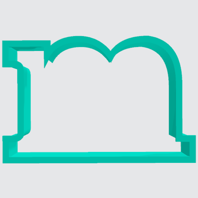 Cookie Cutter Letter M Lowercase - Art Is In Cakes, Bakery & SupplyCookie Cutter2in