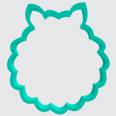 Cookie Cutter Llama in Wreath - Art Is In Cakes, Bakery & SupplyCookie Cutter2in