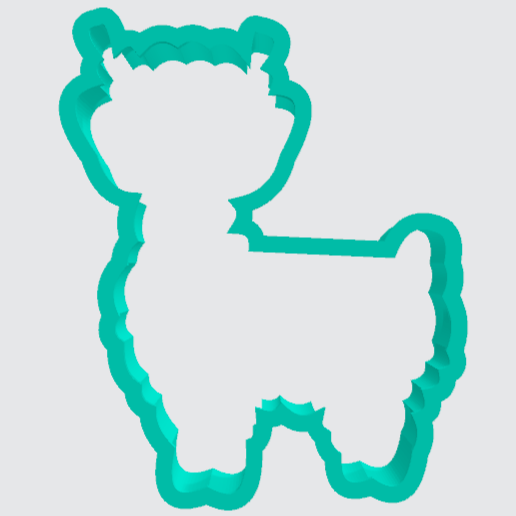 Cookie Cutter Llama with Glasses - Art Is In Cakes, Bakery & SupplyCookie Cutter2in