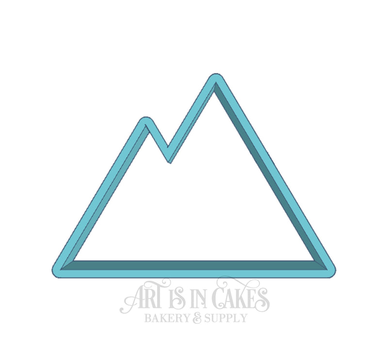 Cookie Cutter Mountains with 2 Peaks - Art Is In Cakes, Bakery & SupplyCookie Cutter 3D2in