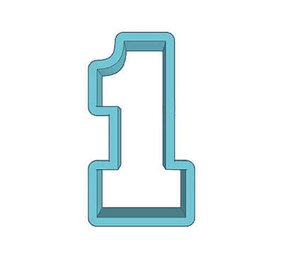 Cookie Cutter Number #1 One Bold - Art Is In Cakes, Bakery & SupplyCookie Cutter2in