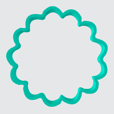 Cookie Cutter Shape Circle Scalloped - Art Is In Cakes, Bakery & SupplyCookie Cutter2in
