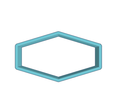 Cookie Cutter Shape Hexagon Extra Wide - Art Is In Cakes, Bakery & SupplyCookie Cutter 3D2in