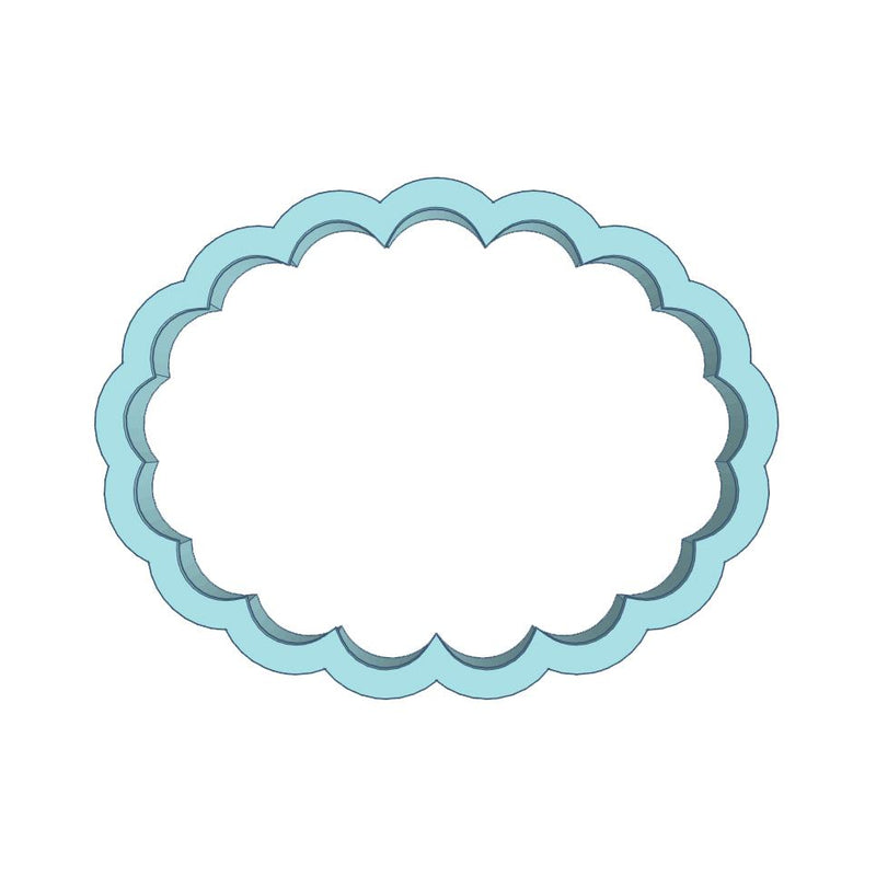 Cookie Cutter Shape Oval Scalloped - Art Is In Cakes, Bakery & SupplyCookie Cutter2in