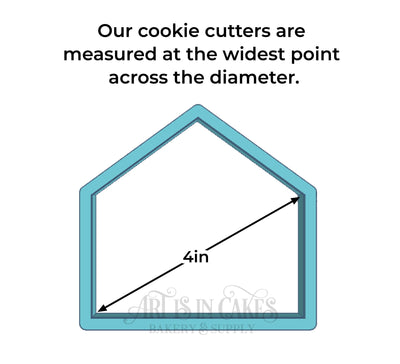 Cookie Cutter Shape Pentagon Home Plate - Art Is In Cakes, Bakery & SupplyCookie Cutter2in
