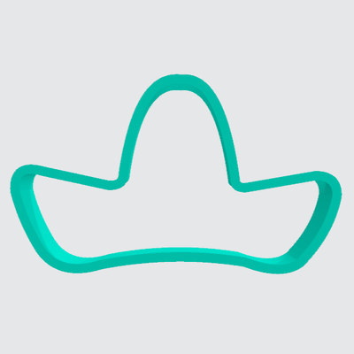 Cookie Cutter Sombrero - Art Is In Cakes, Bakery & SupplyCookie Cutter2in
