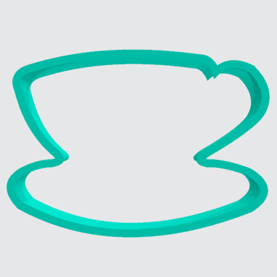 Cookie Cutter Tea Cup on Saucer - Art Is In Cakes, Bakery & SupplyCookie Cutter2in