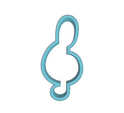 Cookie Cutter Treble Clef - Art Is In Cakes, Bakery & SupplyCookie Cutter 3D2in