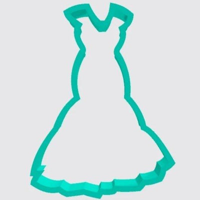 Cookie Cutter Wedding Dress Mermaid Flair Gown - Art Is In Cakes, Bakery & SupplyCookie Cutter2in