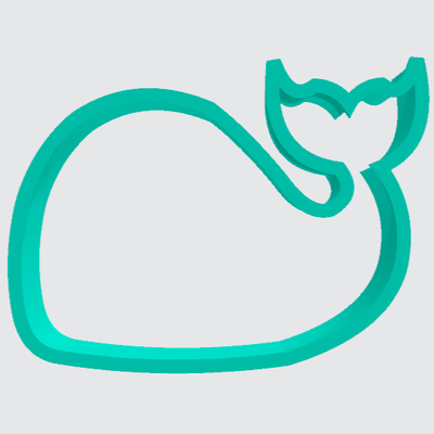 Cookie Cutter Whale Cute - Art Is In Cakes, Bakery & SupplyCookie Cutter2in