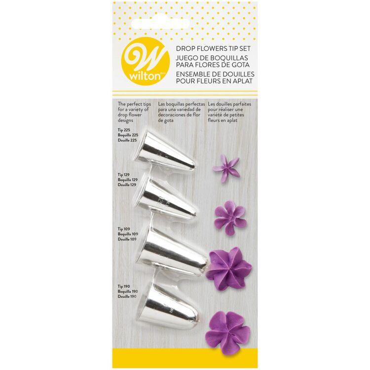 Drop Flower 4pc Tip Set by Wilton - Art Is In Cakes, Bakery & SupplyPiping TipsDefault Title