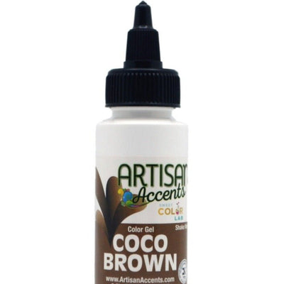 Food Color Gel Artisan Accents in 1 oz bottles - Art Is In Cakes, Bakery SupplyFood colorCoco Brown