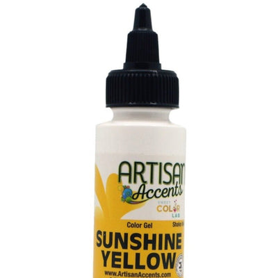 Food Color Gel Artisan Accents in 1 oz bottles - Art Is In Cakes, Bakery SupplyFood colorSunshine Yellow