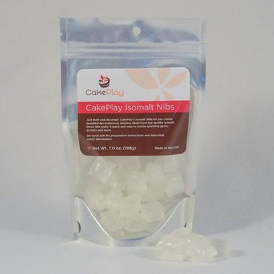 Isomalt Nibs, 7oz Bags, Ready To Melt and Use, Various Colors by Cake Play Inc. - Art Is In Cakes, Bakery & SupplyIsomaltClear
