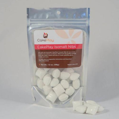 Isomalt Nibs, 7oz Bags, Ready To Melt and Use, Various Colors by Cake Play Inc. - Art Is In Cakes, Bakery & SupplyIsomaltWhite