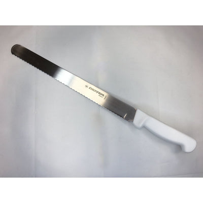 12" Cake Knife With Serrated Scalloped Edge 