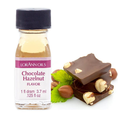 LorAnn Oils Super Strength Concentrated Flavor Oils, 1 Dram - Art Is In Cakes, Bakery & SupplyFlavorChocolate Hazelnut