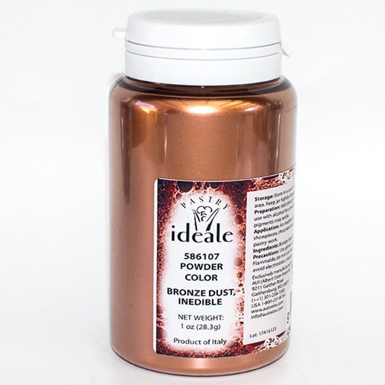 Luster Dust Highlighter Metallics for Flowers, Fondant, and Chocolate Decorations - Art Is In Cakes, Bakery SupplyLuster DustsRose Gold 1 oz Lg Jar