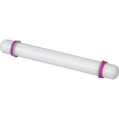 9 inch Non-Stick Silicone Fondant Roller with Thickness Guide Rings