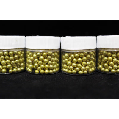 Sprinkles Metallic Gold Dragees 15 gram jars - Art Is In Cakes, Bakery SupplySprinkles1mm