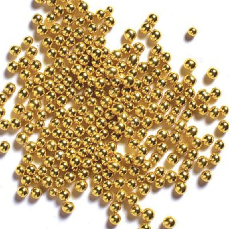 Sprinkles Metallic Gold Dragees 15 gram jars - Art Is In Cakes, Bakery SupplySprinkles1mm