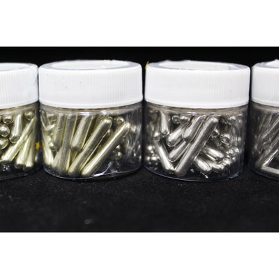 Sprinkles Metallic Rods in Gold or Silver, 15 gram jars - Art Is In Cakes, Bakery SupplySprinklesGold