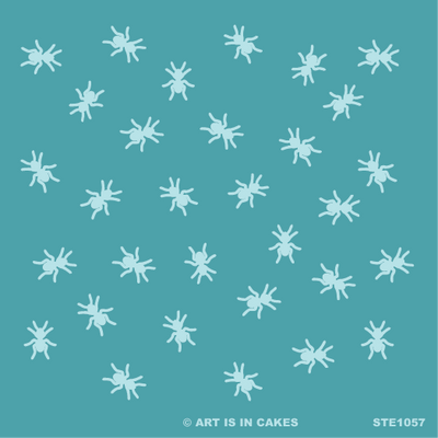 Stencil Ants Pattern 5.5 x 5.5 Inches - Art Is In Cakes, Bakery & SupplyStencilDefault Title