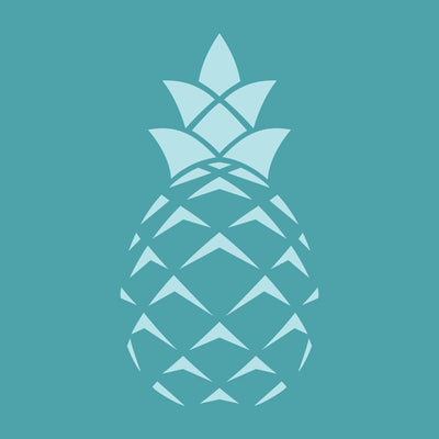 Stencil - Pineapple - STE1210 - 5.5 x 5.5 Inches - Art Is In Cakes, Bakery & SupplyStencil