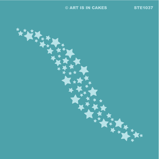 Stencil Star Pattern (v5) 5.5 x 5.5 Inches - Art Is In Cakes, Bakery & SupplyStencilDefault Title